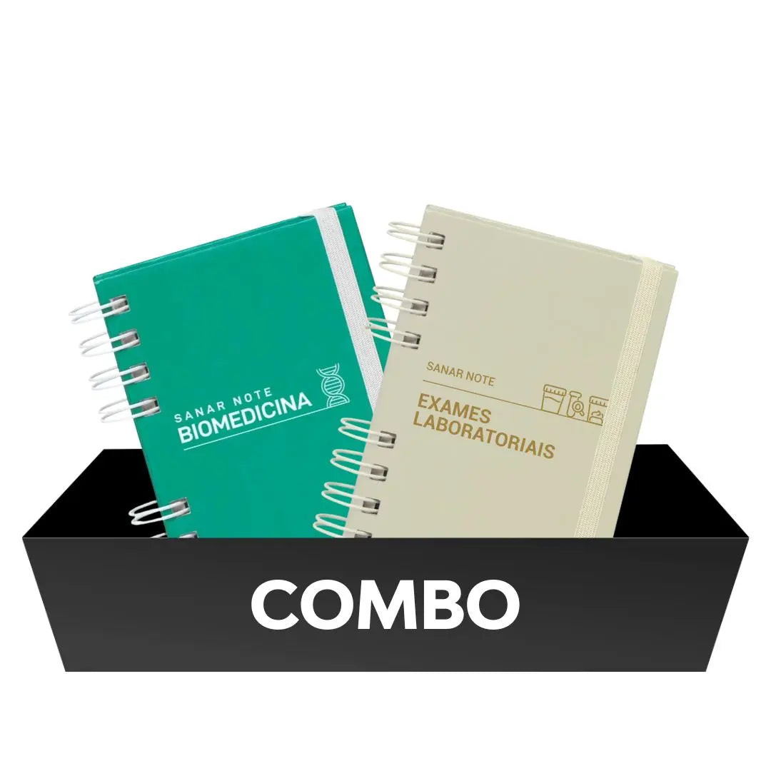 Combo prática (Biomedicina + Exames Laboratoriais) 2 Livros - Livro Técnico Sanar Saúde